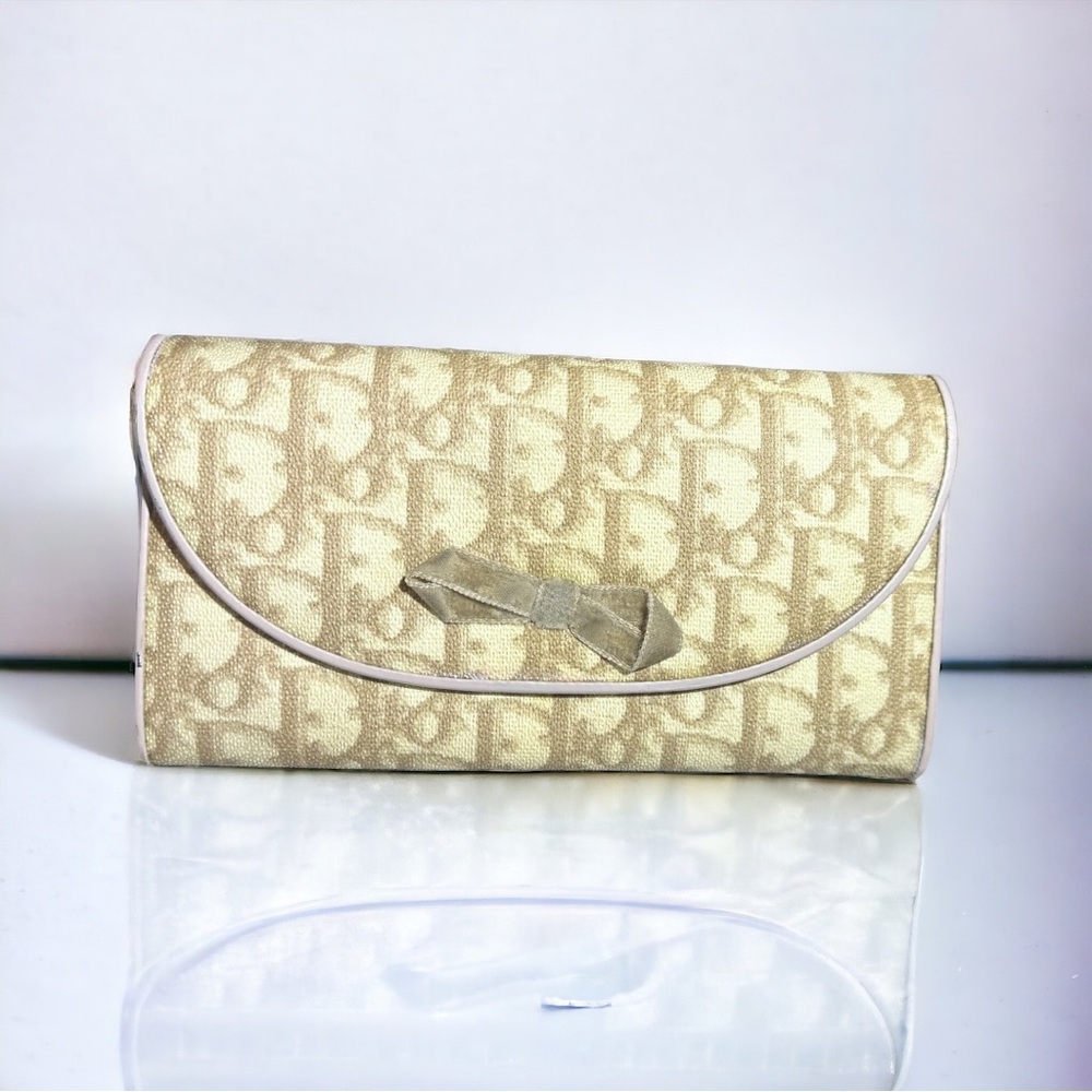 Dior Beige Monogram Clutch Wallet